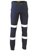 TAPED BIOMOTION STRETCH COTTON DRILL CARGO CUFFED PANTS