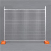 Temporary Fence Heavy Duty Panel Galvenised Welded Mesh Only Width 2400mm x Height 2100mm x 32mm