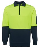 HI VIS 12 ZIP FLEECY