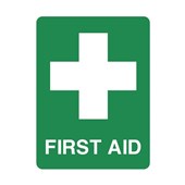 Emergency Information Sign  First Aid Metal H600mm x W450mm