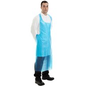Disposable Apron Blue 1000 pieces per carton 10 bags of 100 aprons