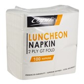 Napkins 2 Ply Gt Fold White Luncheon 2000