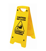 Floor Sign Wet Floor Cleaning in Progress Yellow