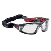 Bolle 1662301FB RUSH SEAL ASAF Clear Lens Assembled with Gasket  Strap