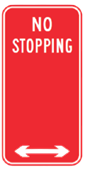 225X450 No Stopping At any Time NSW SPEC