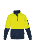 Unisex Hi Vis 12 Zip Pullover