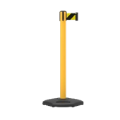Retractable Belt Extreme Barrier with Black and Yellow Tape