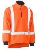 X TAPED TTMC HI VIS POLAR FLEECE 14 ZIP PULLOVER