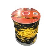 Black  Yellow Plastic Safety Chain Heavy Duty 6mm