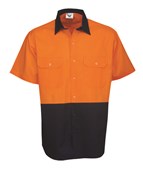 Hi Vis 155 GSM Cotton Twill Shirt  SS