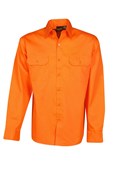 Hi Vis 155 GSM Cotton Twill Shirt  LS