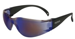 TEXAS Safety Glasses with AntiFog  Blue Mirror Lens