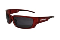 DENVER Premium Safety Glasses Red Frame  Smoke Lens