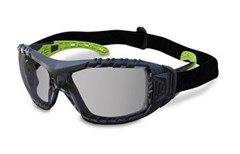 EVOLVE Safety Glasses with Gasket  Headband  Smoke Lens