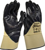 Blue Knight Nitrile 34 Dipped Glove with Safety Cuff  XLarge