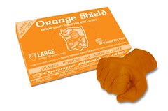 Orange Shield Heavy Duty Nitrile with Diamond Grip Box 100