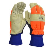 Forester Premium Cow Grain Chainsaw Gloves