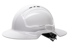 Broad Brim Vented Hard Hat