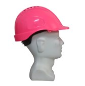 MAXIGUARD Vented Hardhat  Sliplock Harness PINK
