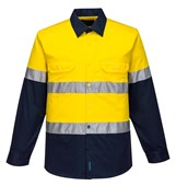 Portwest HiVis Two Tone Lightweight Long Sleeve Shirt with Tape