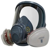MaxiGuard Full Face Silicone Respirator with A1P2 FilterMedium