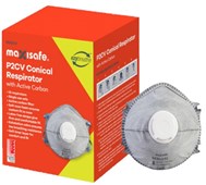 P2 Conical Respirator with Carbon and Valve Box 10