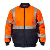 TEMPEST HI VIS BOMBER JACKET WITH X  PATTERN TAPE