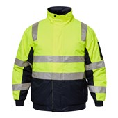 TYPHOON HI VIS MODERN BOMBER JACKET WITH TAPE
