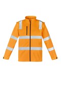 SYZMIK UNISEX HI VIS VIC RAIL 2 IN 1 SOFTSHELL JACKET