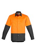 MENS HI VIS SPLICED INDUSTRIAL SHIRT