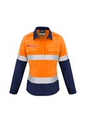 WOMENS FR CLOSED FRONT HOOPED TAPED SPLICED SHIRT