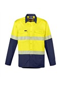 MENS RUGGED COOLING HI VIS SEGMENTED TAPE LS SHIRT