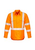 MENS HI VIS X BACK TAPED SHIRT