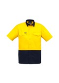 MENS RUGGED COOLING HI VIS SPLICED SS SHIRT