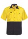 LIGHTWEIGHT HI VIS SHORT SLEEVE VENTED COTTON DRILL SHIRT