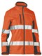 WOMENS TAPED TWO TONE HI VIS SOFT SHELL JACKET