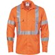 DNC Hivis coolbreeze cotton shirt with double hooped arms X back CSR Rtape  long sleeve
