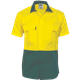 HiVis Two Tone Cotton Drill Shirt  Short Sleeve