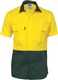 HiVis 2 Tone CoolBreeze Cotton Shirt  Short Sleeve