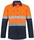 HEAVY DUTY HYBRID TWO TONE HALF PLACKET COTTON DRILL SHIRT WITH GUSSET SLEEVES AND CSR REFLECTIVE TAPEWS6031